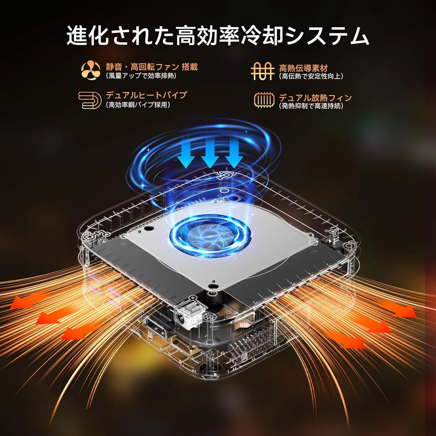NiPoGi AMD Ryzen 9 8945HS Mini PC 96GB DDR5 4TB SSD WiFi 7 - Image 6