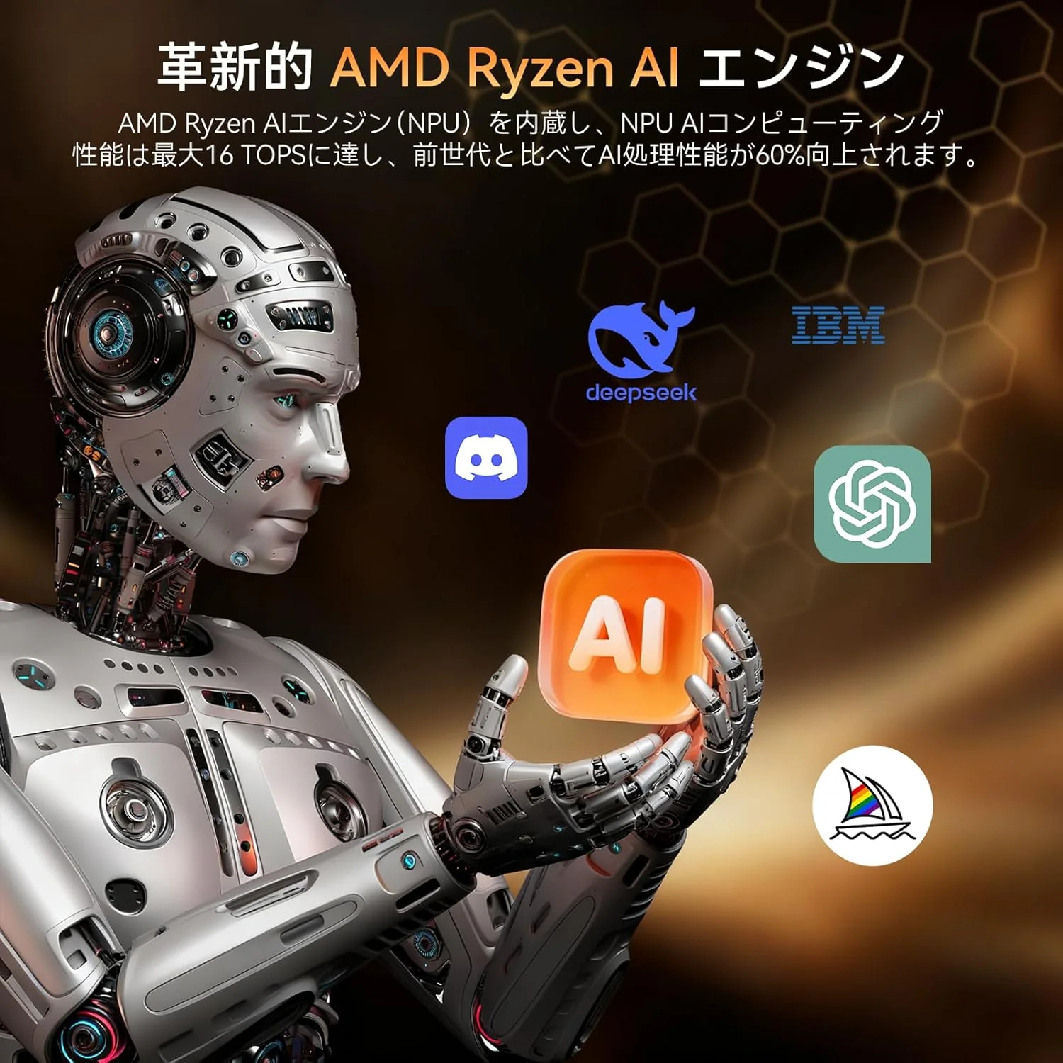 NiPoGi AMD Ryzen 9 8945HS Mini PC 96GB DDR5 4TB SSD WiFi 7 - Image 8