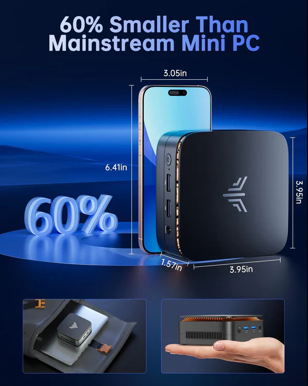 NiPoGi E1 Intel Twin Lake N150 16GB RAM 512GB SSD Win11 Pro - Image 5