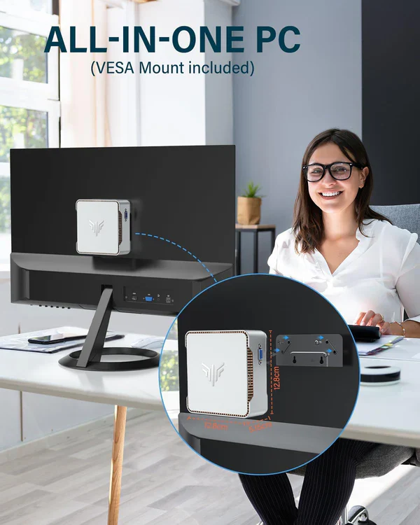 NiPoGi GK3 Plus Mini PC Intel Alder Lake-N95 16GB DDR4 1024GB SSD - Image 7